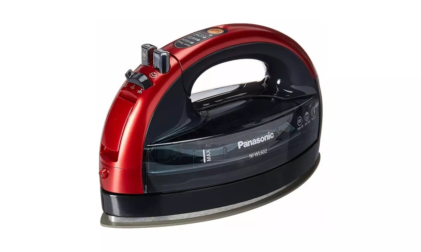 Panasonic 360Degree Ceramic Cordless Freestyle Iron (Metallic Red